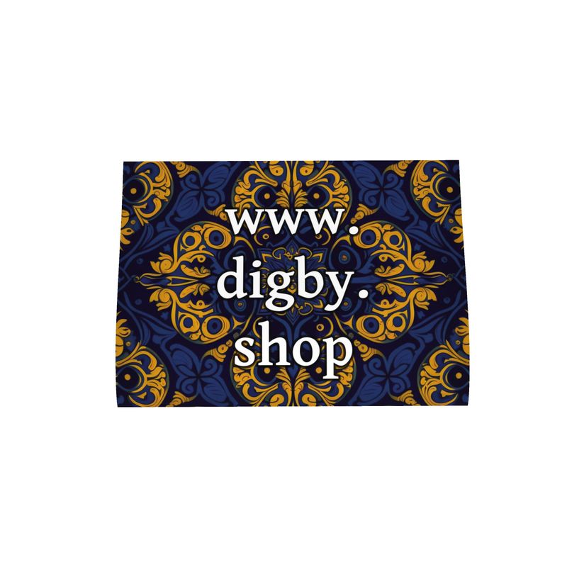 Yellow and Blue Pattern Tea Towel