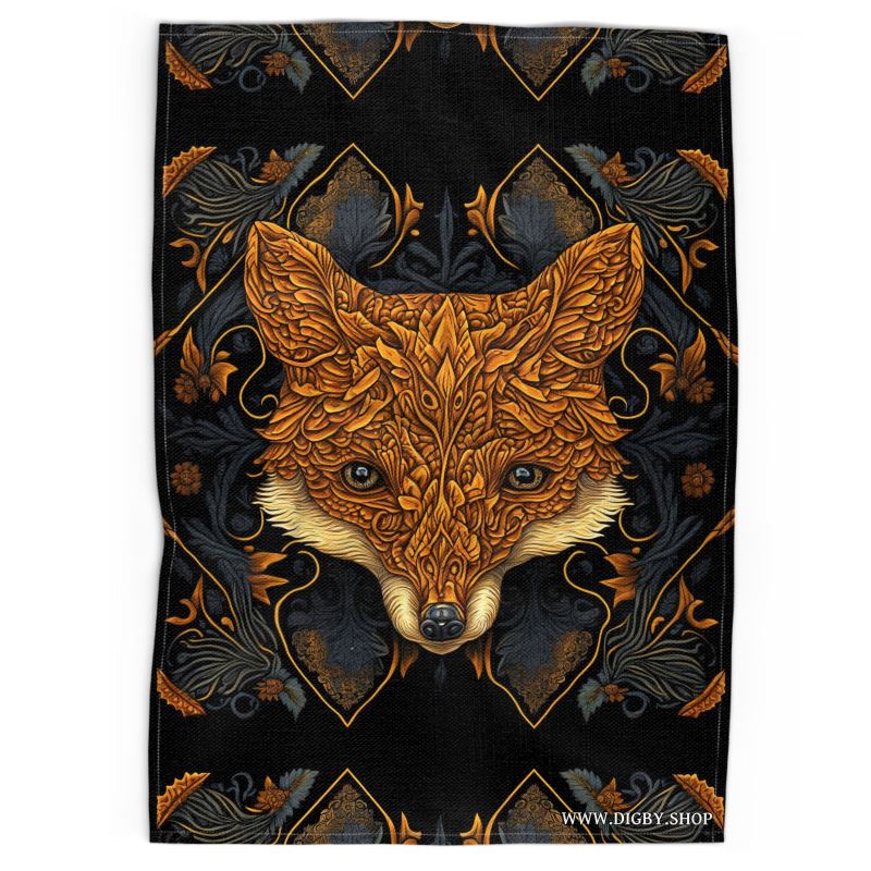 Fox Print Tea Towel