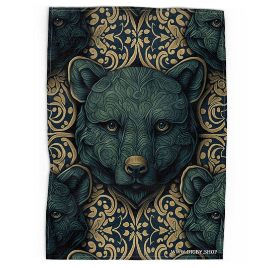 Bear Print Tea Towel