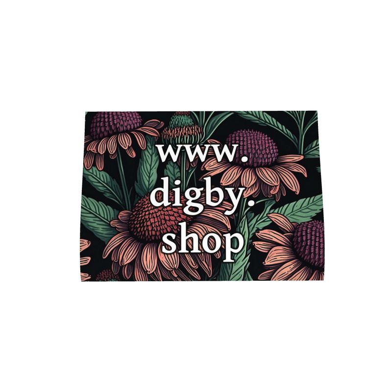 Echinacea Print Tea Towel