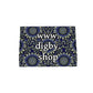 Blue Daisy Print Tea Towel