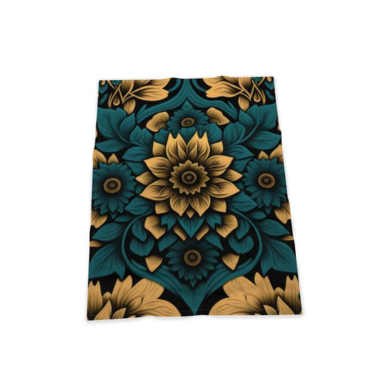 Golden Sunflower Print Tea Towel
