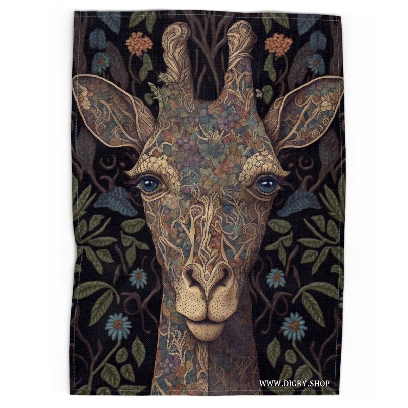 Giraffe Print Tea Towel