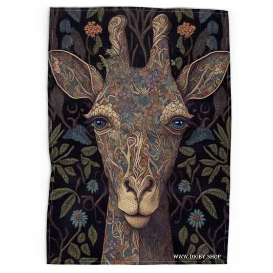 Giraffe Print Tea Towel