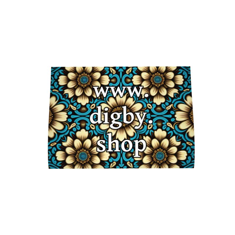 Daisy Pattern Botanical Print Tea Towel