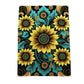 Yellow Sunflower Print Tea Towel