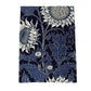 Indigo Sunflower Print Tea Towel