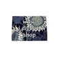 Indigo Sunflower Print Tea Towel