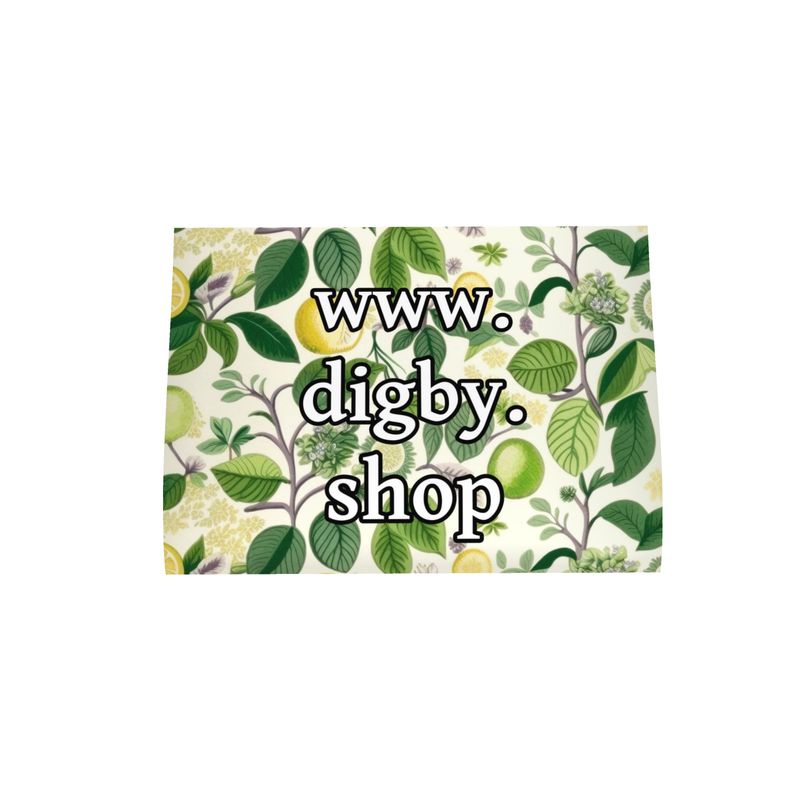 Lemon and Lime Botanical Print Tea Towel