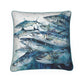 Mackerel Shoal Print Cushion