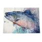 Arctic Salmon Print Tea Towel