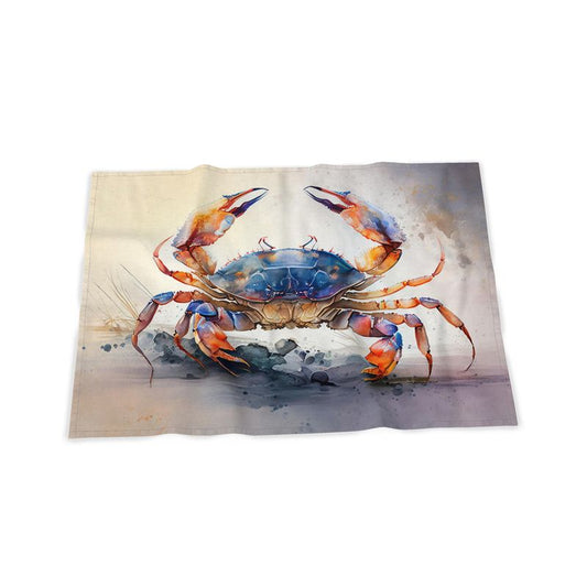 Crab Print Tea Towel