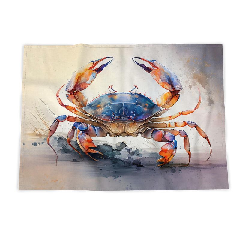 Crab Print Tea Towel