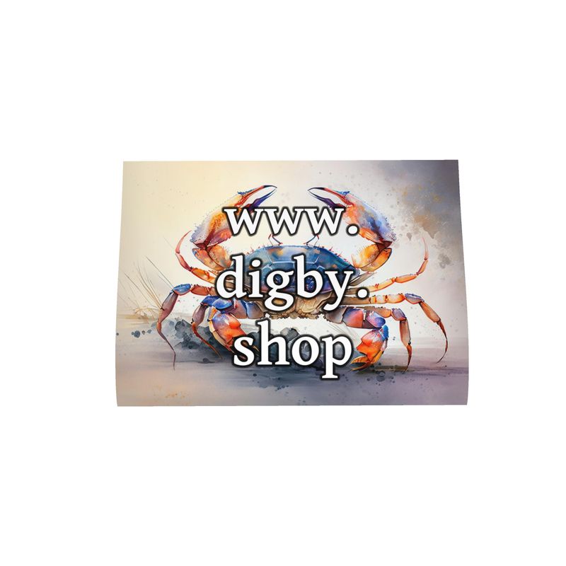 Crab Print Tea Towel