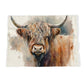 Highland Cattle Print Tea Towel