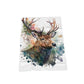 Stag Head Print Tea Towel