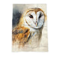 Barn Owl Print Tea Towel