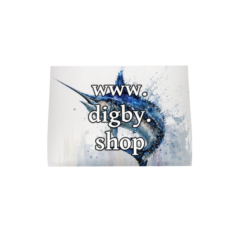 Swordfish Print Tea Towel