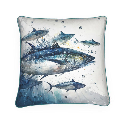 Mackerel Tuna Print Cushion