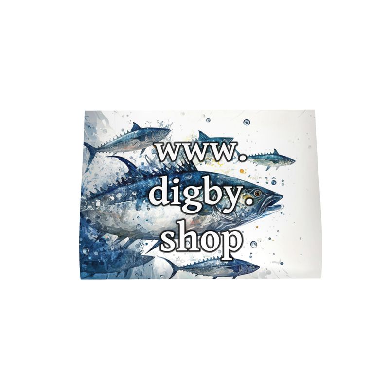 Mackerel Tuna  Print Tea Towel