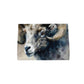 Ram Head Print Tea Towel