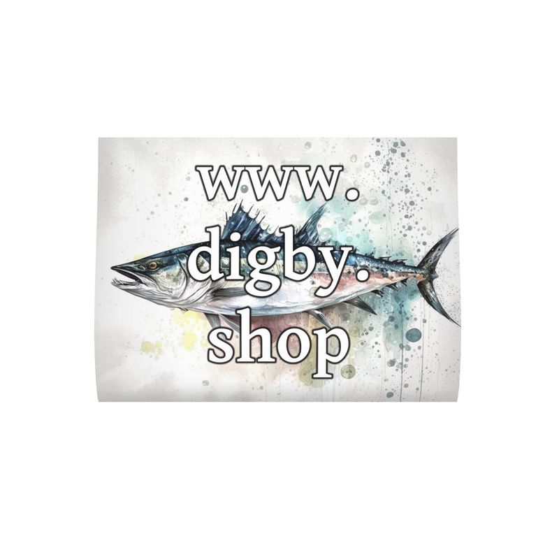 Mackerel Print Cushion