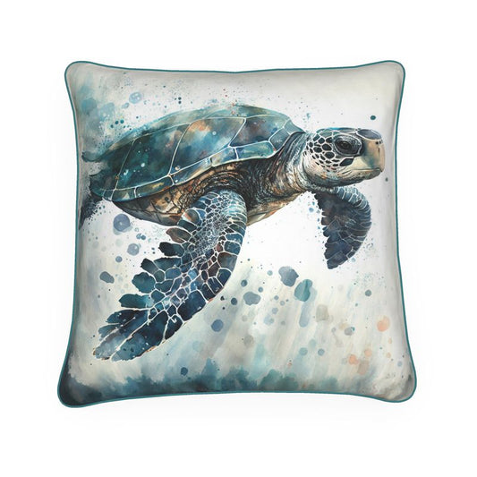Leatherback Turtle Print Cushion