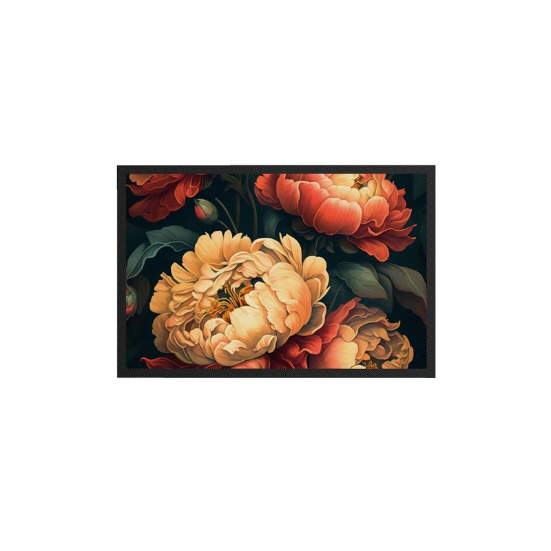 Peony Print Doormat