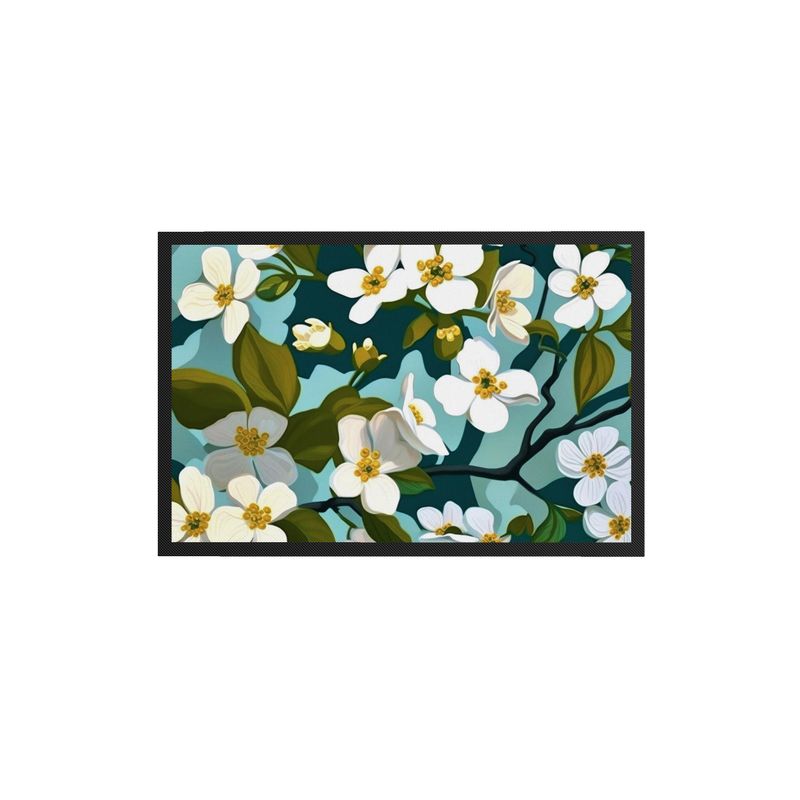 Dogwood Blossom Print Doormat