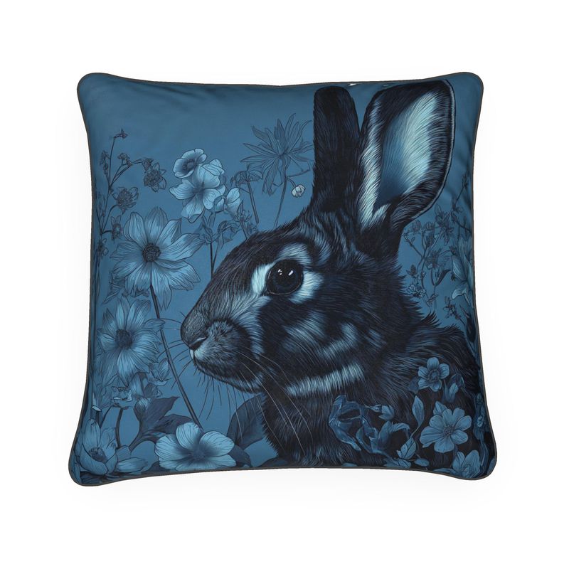 Blue Rabbit Cushion