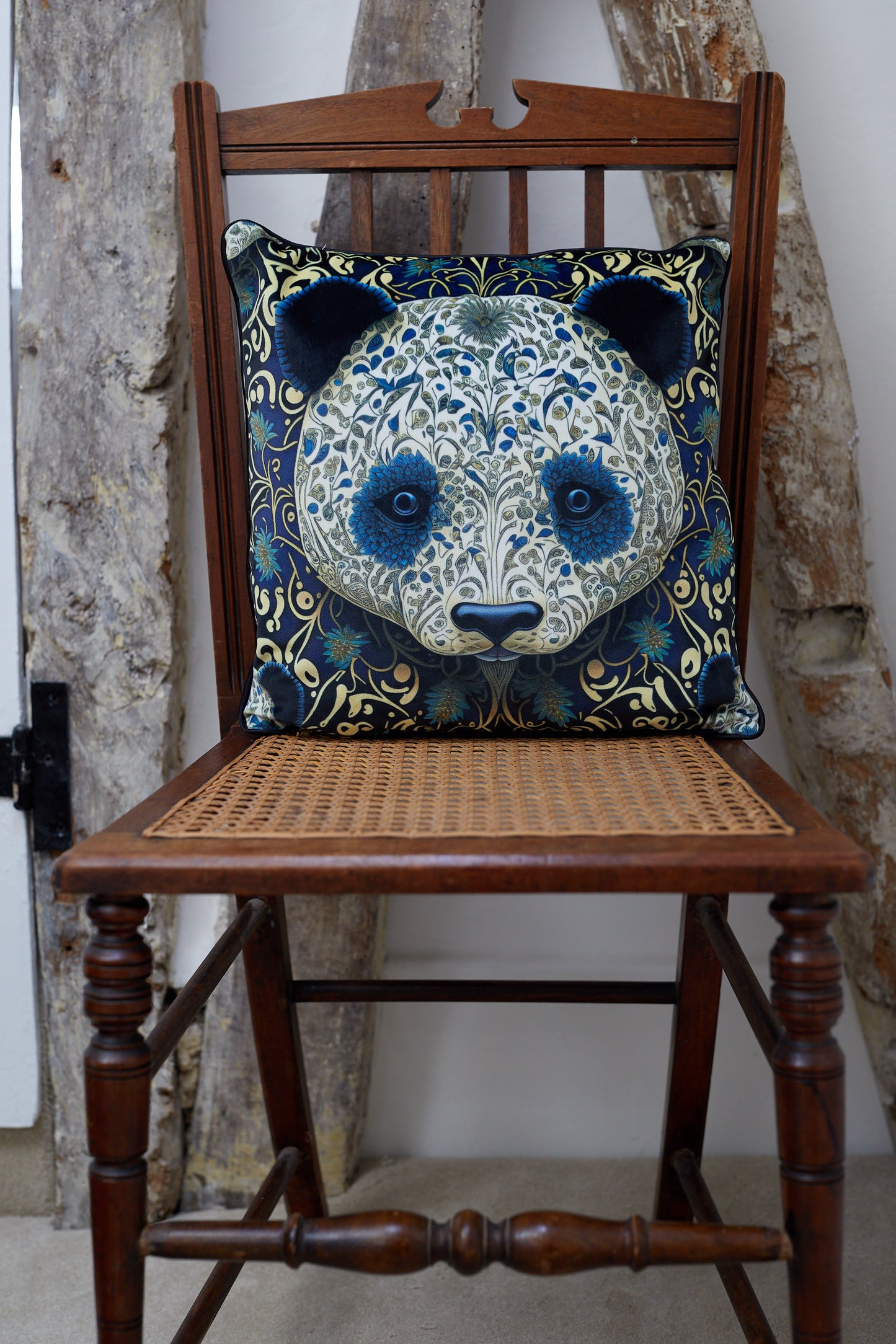 Panda Print Cushion